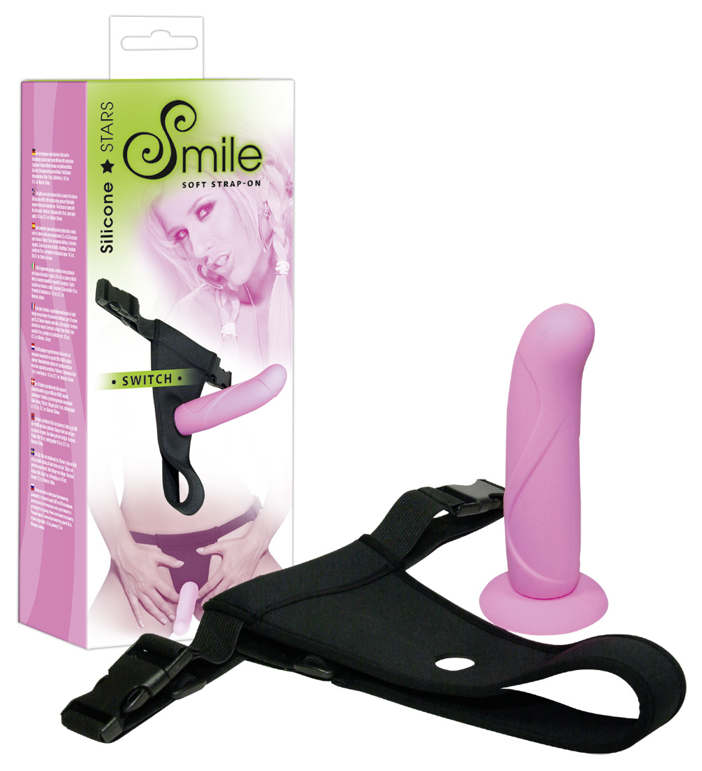 SMILE Switch - felcsatolható dildó (rózsaszín) Felcsatolható péniszek kép