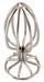 ANOS Metal (3,8 cm) - fémkalitkás anál dildó (ezüst)  kép