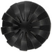 ANOS - szuperpuha, bordázott anál dildó - 5 cm (fekete) kép
