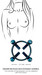 Bad Kitty - csavaros mellbimbó ékszer (kör) - kék kép