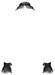 Bad Kitty - fodros kötöző szett (4 részes) - fekete kép