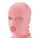 Balaclava - kötött maszk 3 nyílással (pink) kép