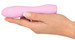 Cuties Mini 3 - akkus, vízálló, bordás vibrátor (pink) kép