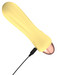 Cuties Mini - akkus, vízálló, hullámos vibrátor (sárga) kép