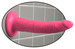 Dillio 7 - tapadótalpas, élethű dildó (18 cm) - pink kép