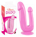 Duo dildo - tapadótalpas dupla dildó (pink) kép