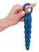 EROSTYLE - spirál-bordás anál dildó (kék) kép