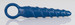 EROSTYLE - spirál-bordás anál dildó (kék) kép