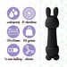 FEELZTOYS Mister bunny - vízálló, mini masszírozó vibrátor szett (fekete) kép