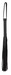 Fetish - hosszú, műbőr korbács (56 cm) - fekete kép