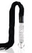 Icicles No. 38 - bőr korbácsos, hullámos üveg dildó (áttetsző-fekete) kép