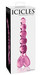 Icicles No. 43 - gyöngyös, szíves üveg dildó (pink) kép