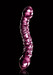 Icicles No. 55 - kétvégű, G-pont üveg dildó (pink) kép
