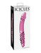 Icicles No. 57 - péniszes kétvégű üveg dildó (pink) kép