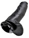 King Cock 12 herés dildó (30,5 cm) - fekete kép