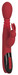 Massager - akkus, lökő-forgó, melegítős G-pont vibrátor (piros) kép