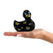 My Duckie Romance 2.0 - szíves kacsa vízálló csiklóvibrátor (fekete-arany) kép