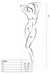 Passion BS069 - exkluzív, mintás, nyitott necc overall (fehér) - S-L kép