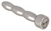Penisplug - lépcsős, halálfejes acél húgycsőtágító ékszer (0,6-0,8 cm) kép