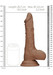 RealRock Dong 10 - élethű, herés dildó (25 cm) - sötét natúr kép