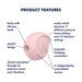 Satisfyer Sugar Rush - akkus, léghullámos csikló vibrátor (pink) kép
