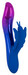 Sparkling Butterfly - akkus, csiklókaros vibrátor fényjátékkal (lila-kék) kép