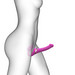 Strap-on-me M - pánt nélküli felcsatolható, léghullámos vibrátor - közepes (pink) kép