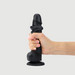 Strap-on-me S - kétrétegű, talpas, élethű dildó (fekete) kép