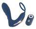 You2Toys Prostata Plug - akkus, rádiós anál vibrátor péniszgyűrűvel (kék) kép