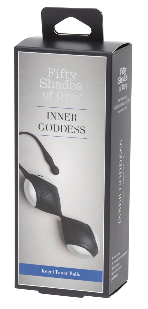 A szürke ötven árnyalata Inner Goddess - gésagolyó duó (fekete-ezüst) Kéjgolyók, tojás vibrátorok kép