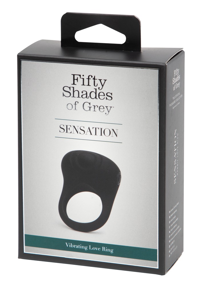 A szürke ötven árnyalata - Sensation akkus vibrációs péniszgyűrű (fekete) kép