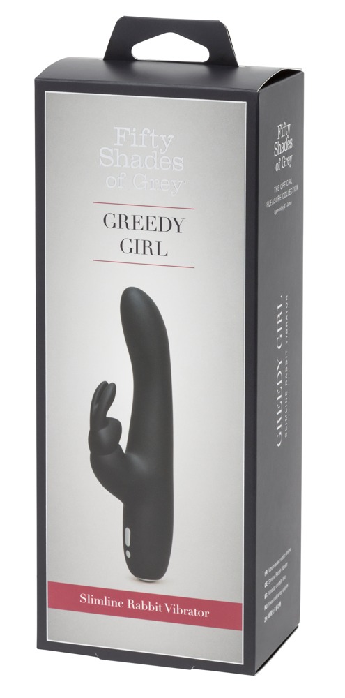 A szürke ötven árnyalta Greedy Girl Slim - akkus, csiklóizgatós vibrátor (fekete) kép