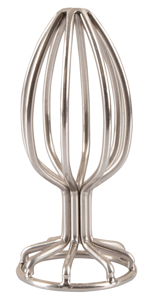 ANOS Metal (3,8 cm) - fémkalitkás anál dildó (ezüst)  Dildó, vibrátor, butt-plug kép