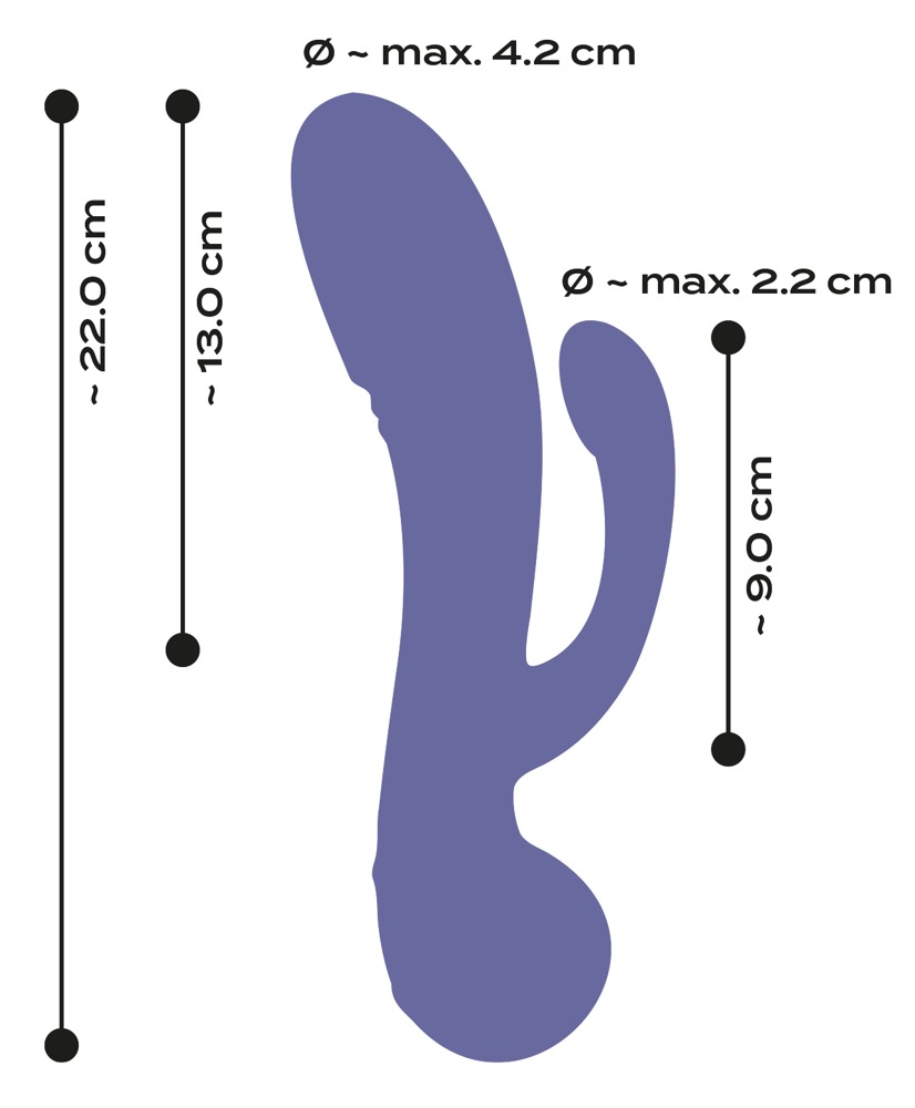 AWAQ.U 4 - akkus, análkaros vibrátor (lila) Vagina és klitorisz vibrátor kép
