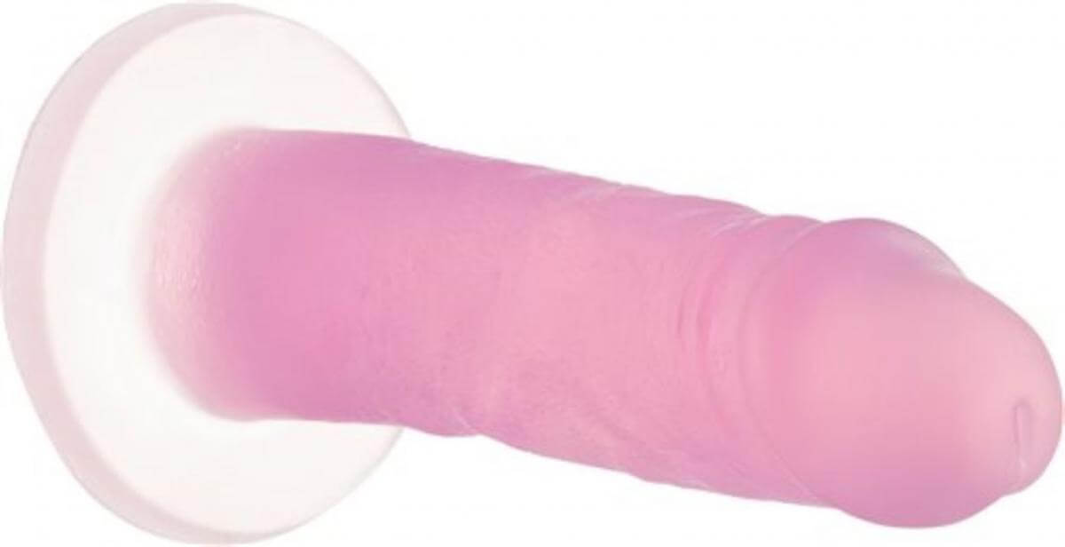 Addiction Coctails - talpas, szilikon dildó (pink) Dildók (nem rezgő) kép