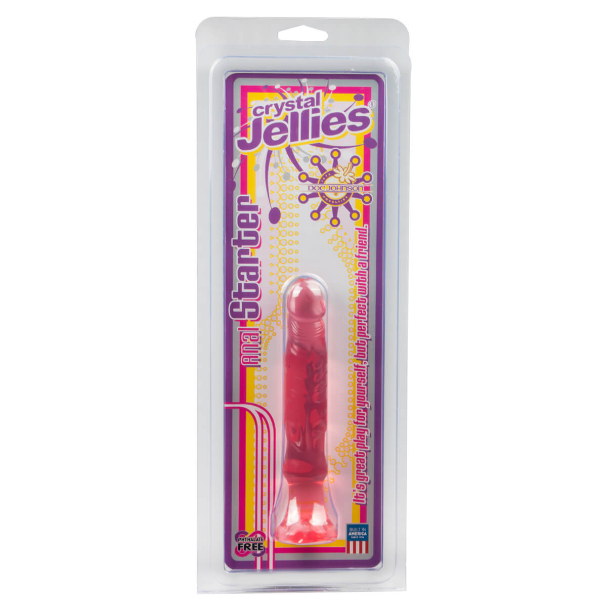 Crystal Jellies - talpas, kezdő anál dildó (pink) Dildó, vibrátor, butt-plug kép