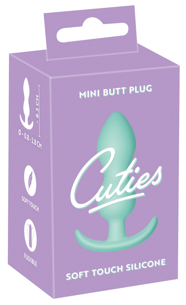 Cuties Mini Butt Plug - szilikon anál dildó - menta (2,3 cm) kép
