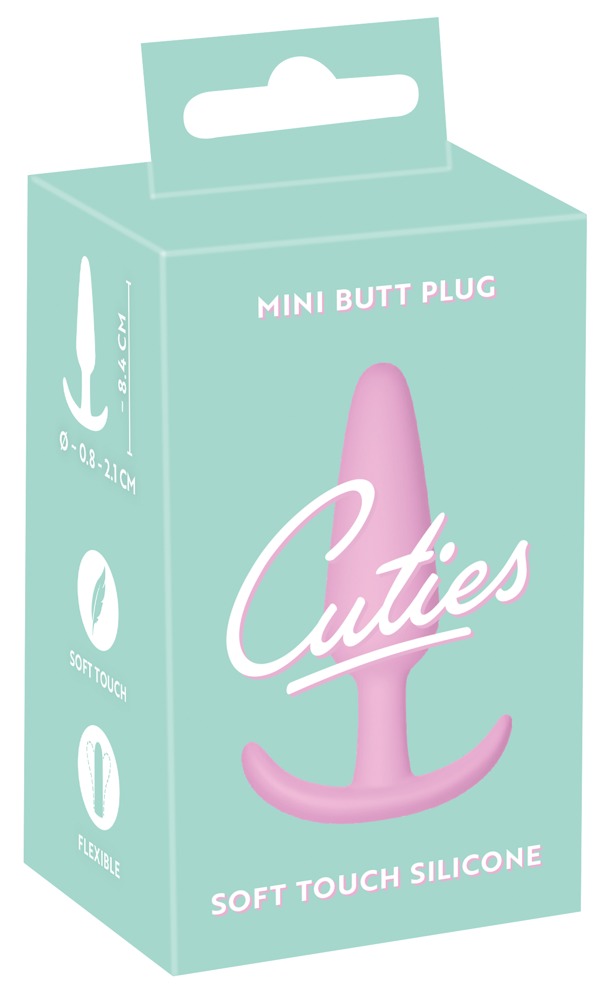 Cuties Mini Butt Plug - szilikon anál dildó - pink (2,1 cm) kép