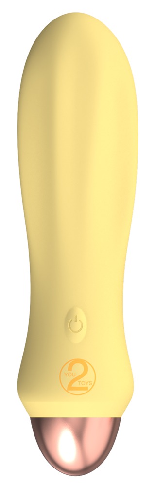 Cuties Mini - akkus, vízálló, hullámos vibrátor (sárga) Mini vibrátor (rezgő) kép