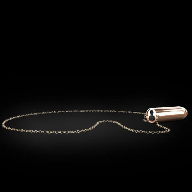 DORCEL - akkus, vízálló vibrátor nyaklánc (rosegold) Mini vibrátor (rezgő) kép