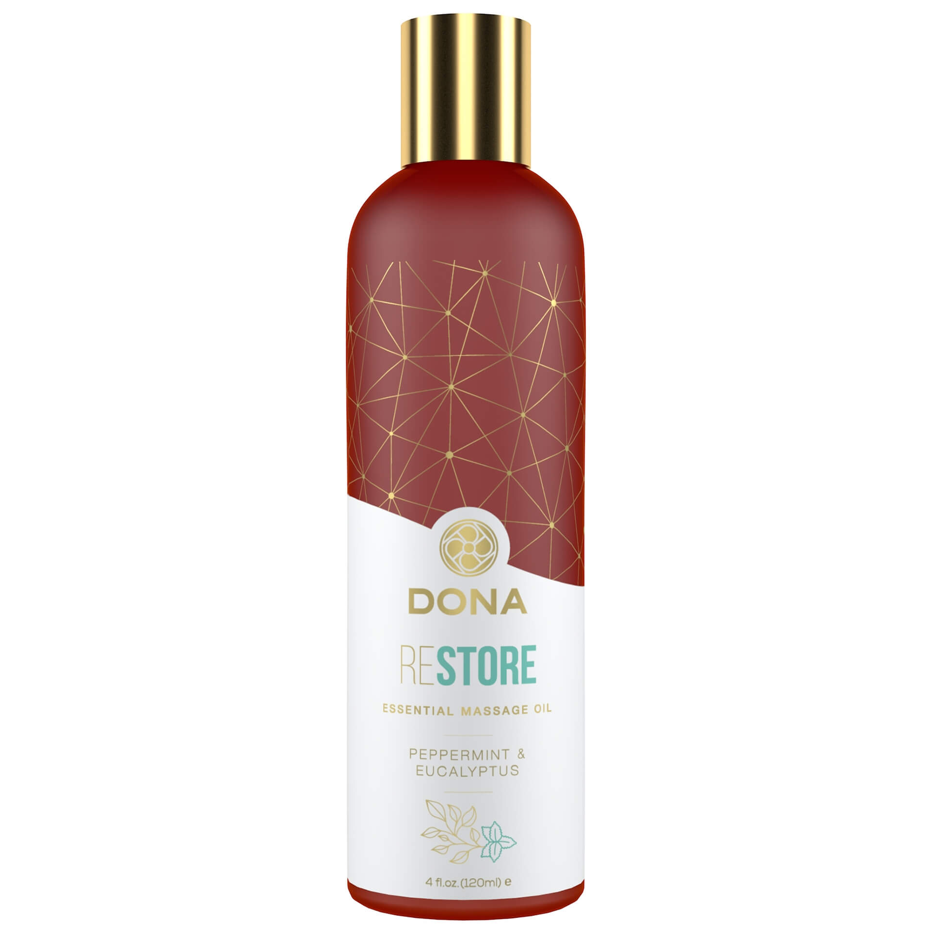 Dona Restore -  vegán masszázsolaj (bormenta-eukaliptusz) - 120 ml kép