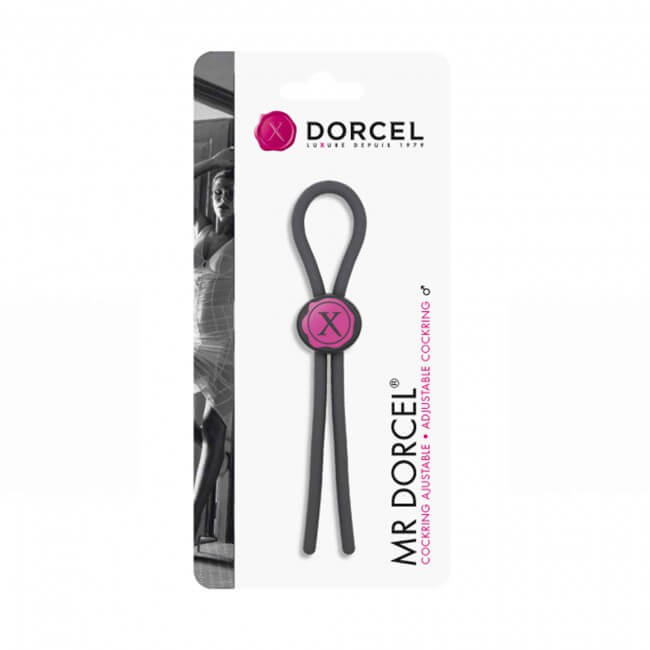 Dorcel Mr. Dorcel - állítható péniszgyűrű (szürke) Péniszgyűrű, heregyűrű kép