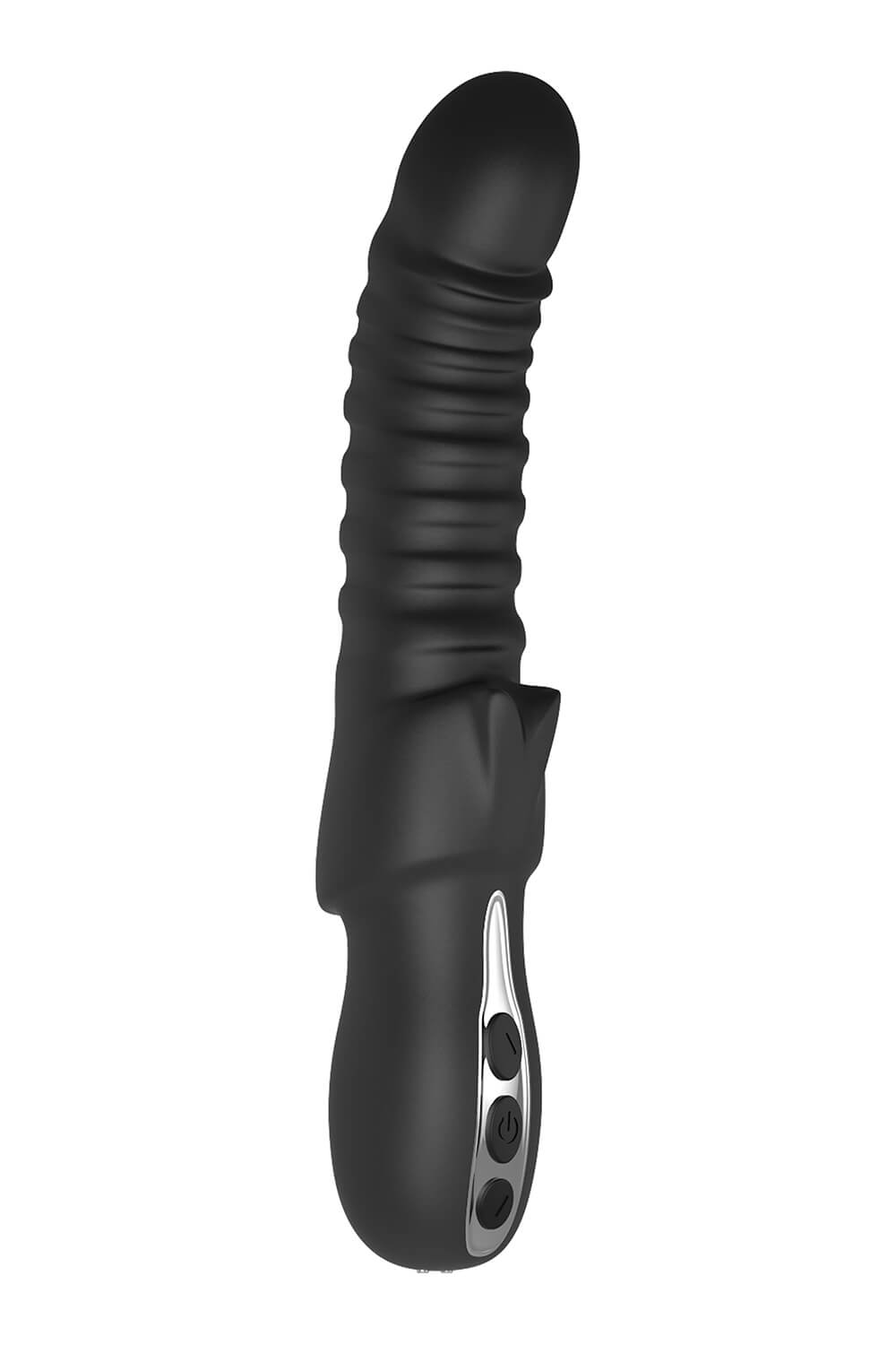 Dream Toys Typhon - akkus, bordázott vibrátor (fekete) kép
