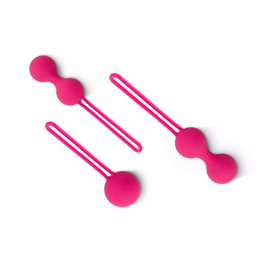 Easytoys LoveBalls - gésagolyó szett - 3 részes (pink) Kéjgolyók, tojás vibrátorok kép