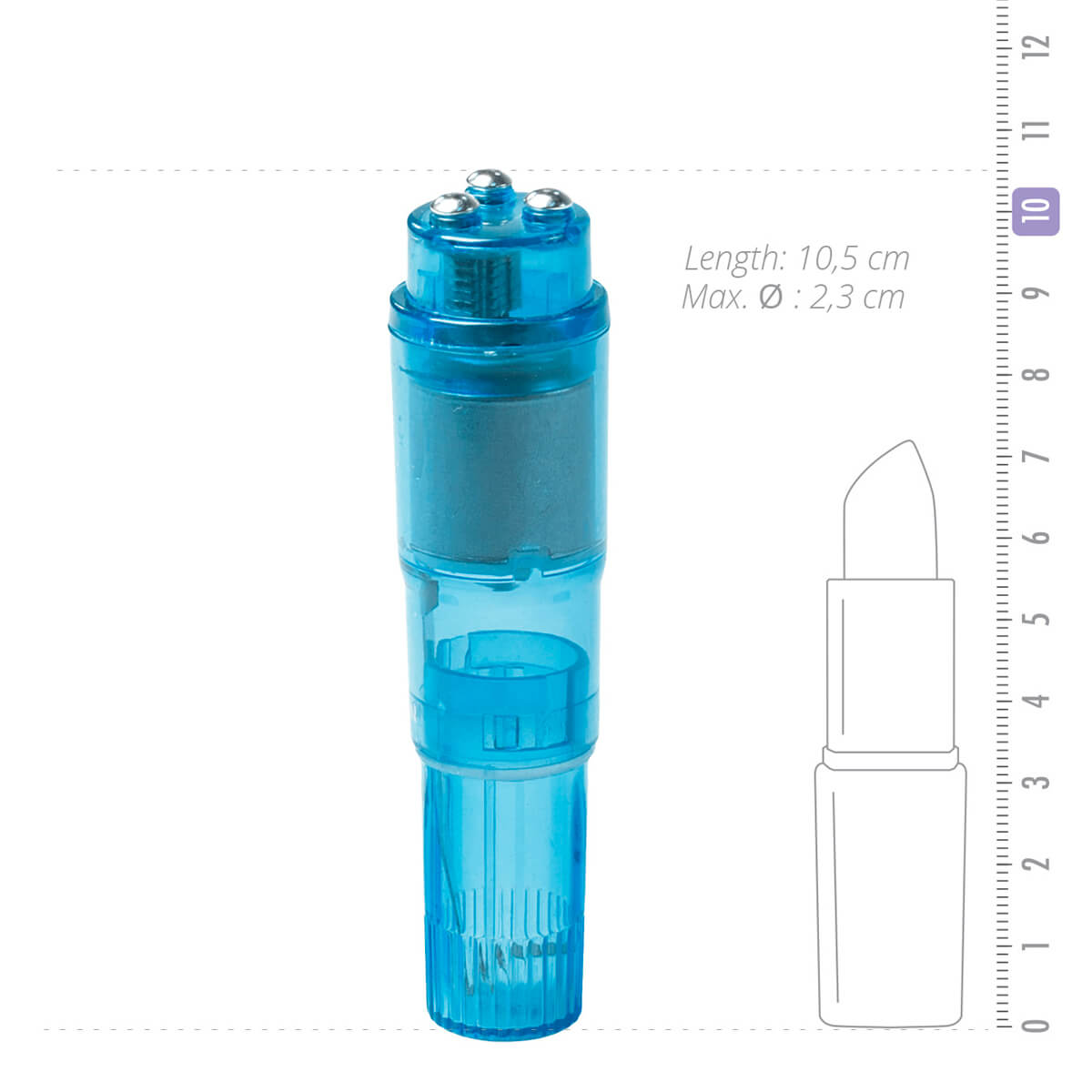 Easytoys Pocket Rocket - vibrátoros szett - kék (5 részes) Mini vibrátor (rezgő) kép