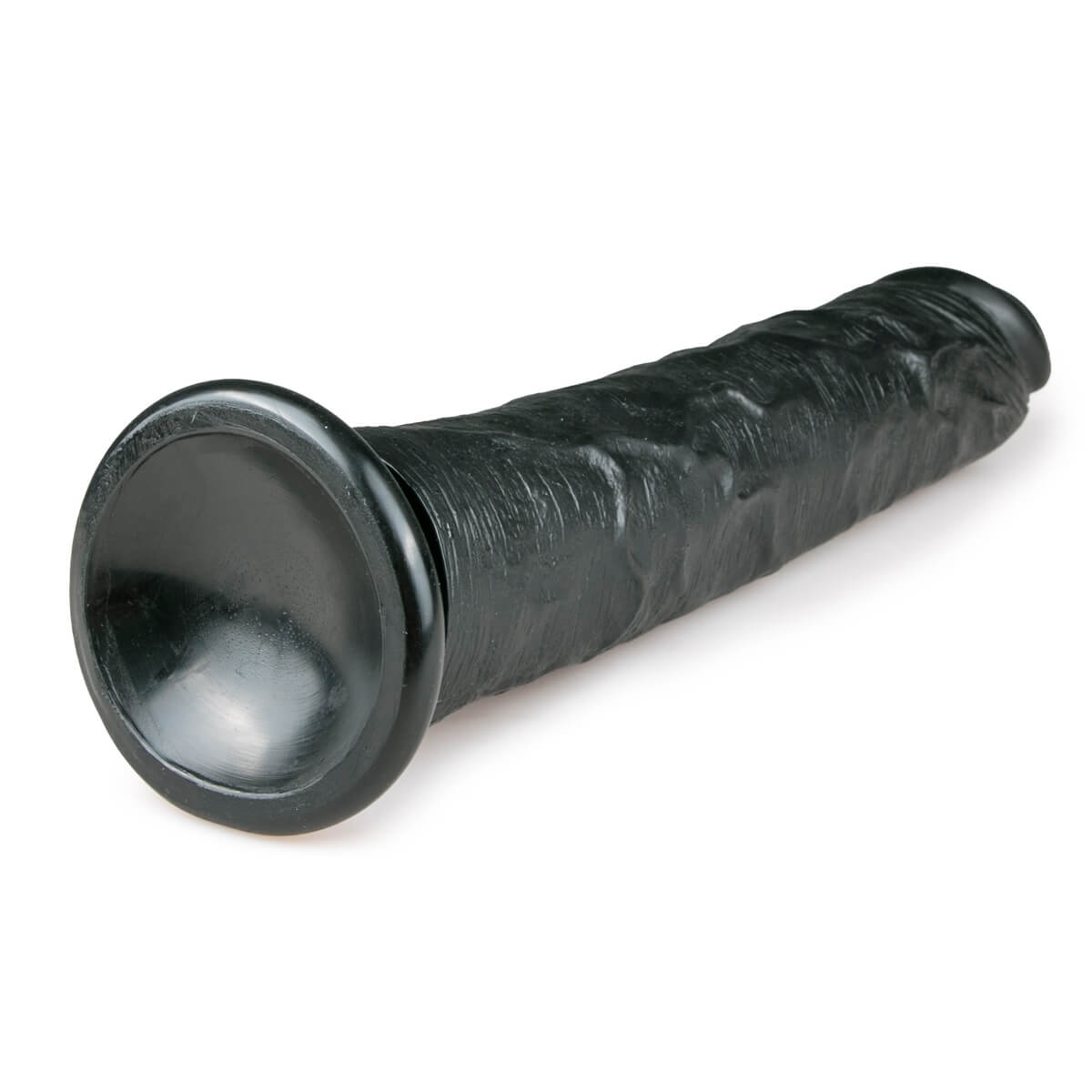 Easytoys - tapadótalpas extra nagy dildó (28,5 cm) - fekete Dildók (nem rezgő) kép
