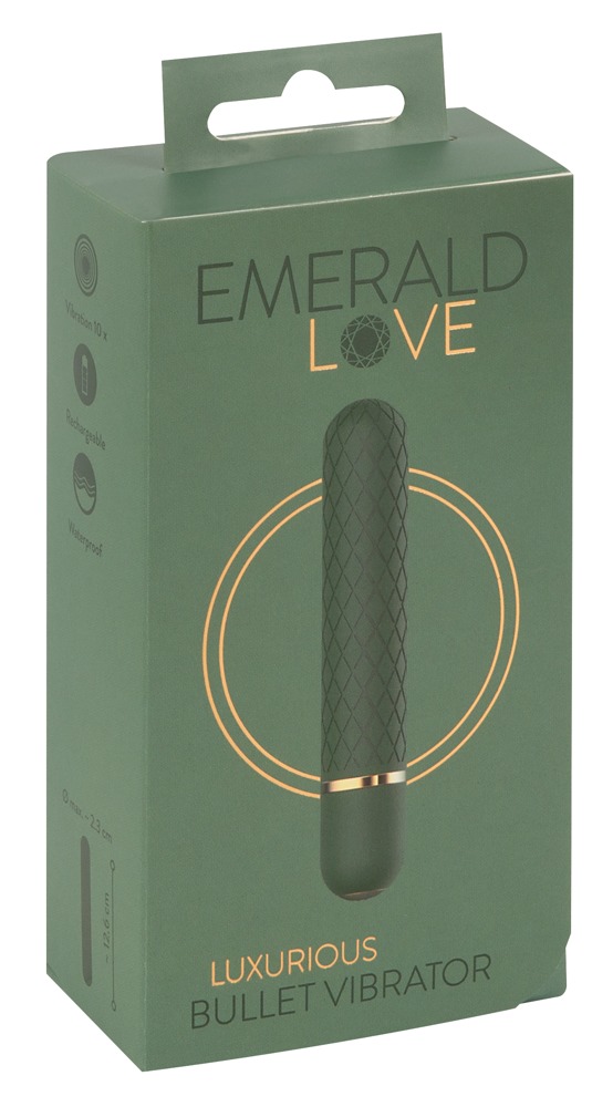 Emerald Love - akkus, vízálló rúdvibrátor (zöld) kép