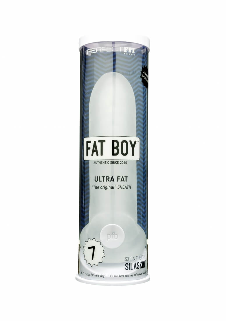 Fat Boy Original Ultra Fat - péniszköpeny (19 cm) - tejfehér kép