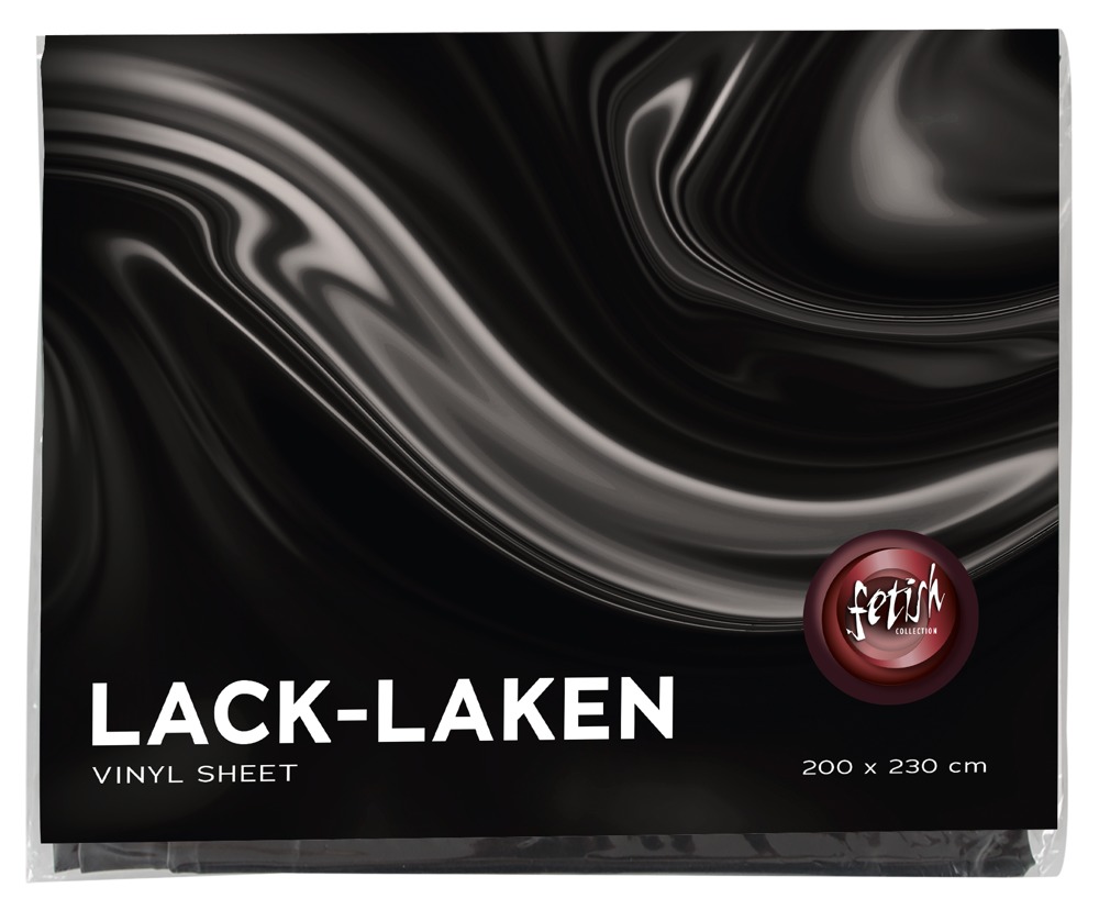 Fetish - lakk lepedő - fekete (200 x 230 cm) kép