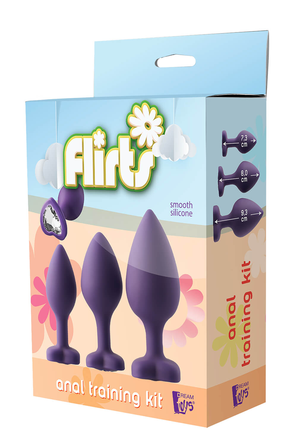 Flirts anal training kit - anál dildó szett (3 db) - lila kép